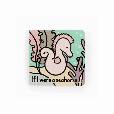 Jellycat If I Were A Seahorse and Sienna Seahorse Medium UK | 25960BVOS